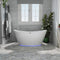 Empava 59" LED Freestanding Soaking Bathtub, EMPV-59FT1518LED