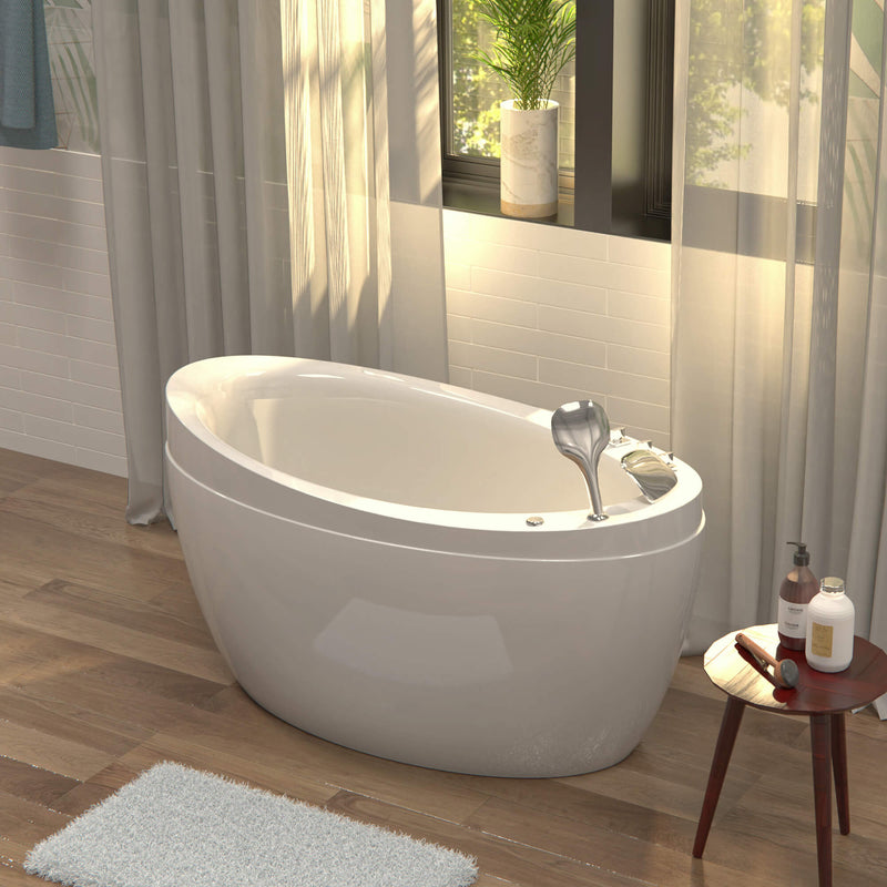 Empava 59" Freestanding Japanesse-Style Air Massage Bathtub, EMPV-59JT011