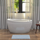 Empava 59" Freestanding Japanesse-Style Air Massage Bathtub, EMPV-59JT011