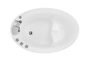 Empava 48" Freestanding Japanesse-Style Air Massage Bathtub with Reversible Drain, EMPV-48JT011