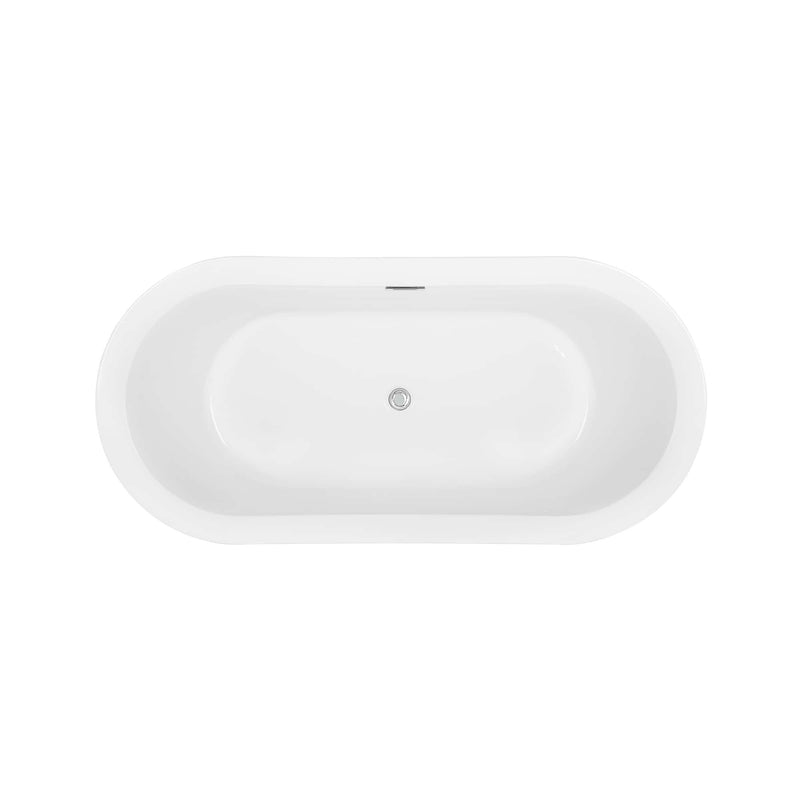 Empava 59" Freestanding Soaking Bathtub, EMPV-59FT1505