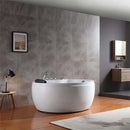 Empava 59" Round Whirlpool Massage Bathtub, EMPV-59JT005