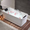 Empava 67"  Freestanding Rectangle Whirlpool Bathtub, EMPV-67AIS16