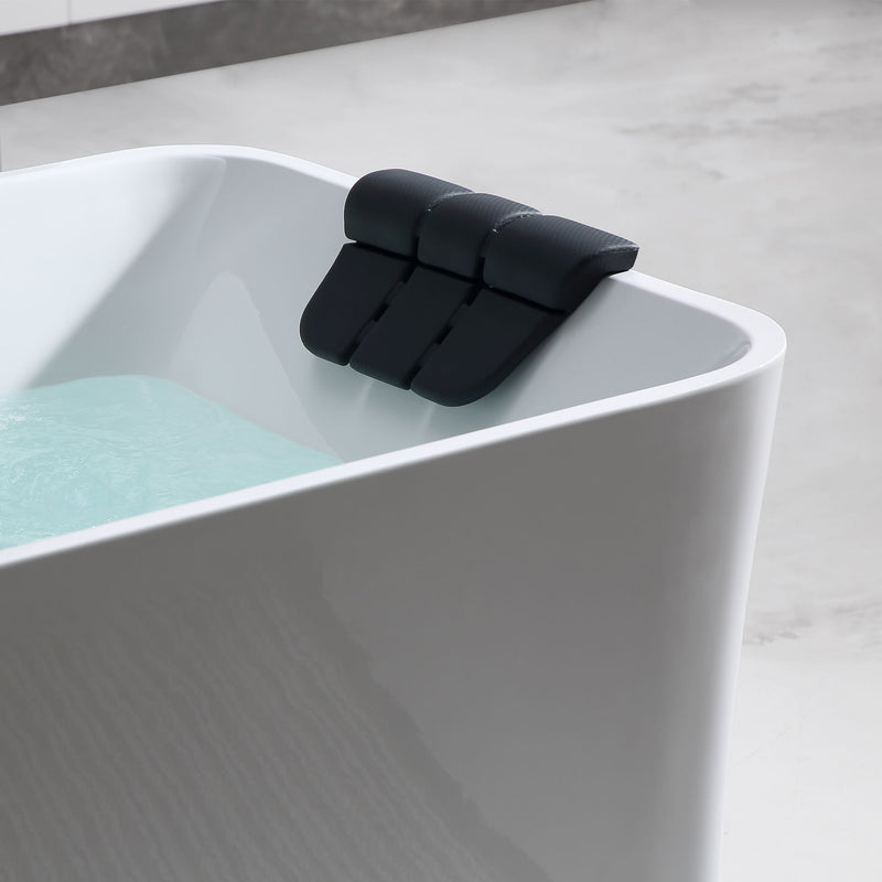 Empava 67"  Freestanding Rectangle Whirlpool Bathtub, EMPV-67AIS16