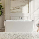 Empava 67"  Freestanding Rectangle Whirlpool Bathtub, EMPV-67AIS16