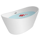 Empava 67" LED Freestanding Soaking Bathtub, EMPV-67FT1518LED