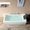 Empava 67" Whirlpool Rectangular Massage LED Bathtub, EMPV-67JT351LED