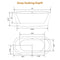 Empava 59" Freestanding Soaking Bathtub, EMPV-59FT1505