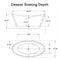 Empava 67" Freestanding Soaking Bathtub, EMPV-67FT1518